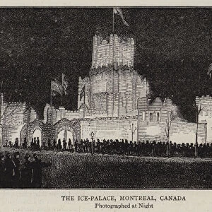 The Ice-Palace, Montreal, Canada (engraving)