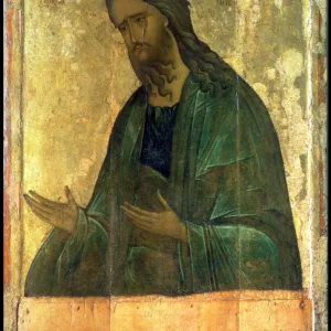 Icon of St. John the Baptist (tempera on panel)