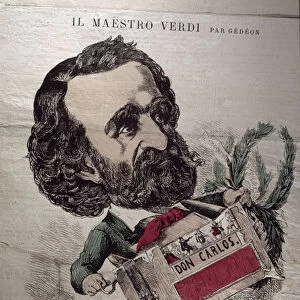 Il Maestro Verdi, caricature of the Italian composer Giuseppe Verdi (1813-1901)
