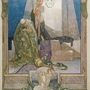 Illustration from Dantes Divine Comedy, Paradise, Canto IX, 1921