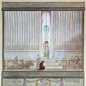 Illustration from Dantes Divine Comedy, Purgatory, Canto IX: 127, 1921