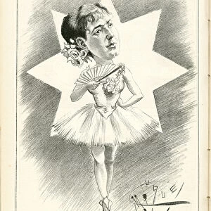 Illustration by Manuel Luque (1854-1919) in La Caricature (1880), 1888-11-10 - Dance