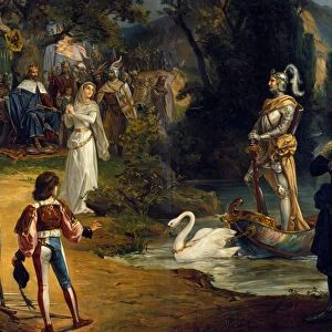 Illustration of the opera "Lohengrin"