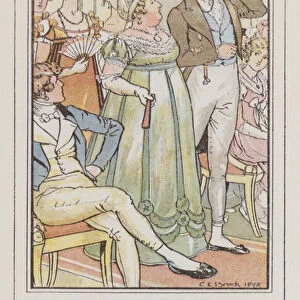 Illustration for Persuasion (colour litho)