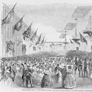 Inauguration Ball, printed in Frank Leslies Illustrated Newspaper