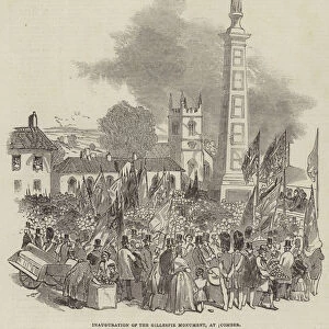 Inauguration of the Gillespie Monument, at Comber (engraving)