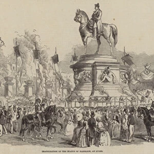 Inauguration of the Statue of Napoleon, at Lyons (engraving)
