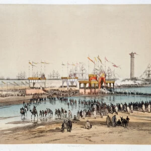 Inauguration of the Suez Canal in Port-Said (Port said) - in "