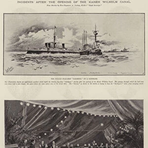 Incidents after the Opening of the Kaiser Wilhelm Canal (litho)