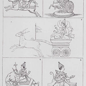 India: Vedic Gods (engraving)