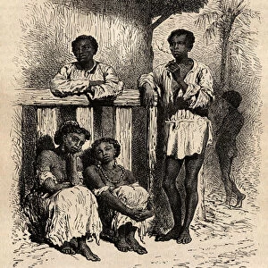 Indigenous people of the Magdalena (rivers), in the streets of the city of Mompox