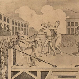 Infliction of the Knout in Russia (engraving)