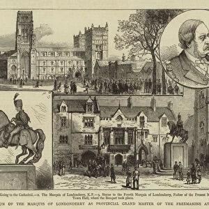 Installation of the Marquis of Londonderry as Provincial Grand Master of the Freemasons at Durham (engraving)