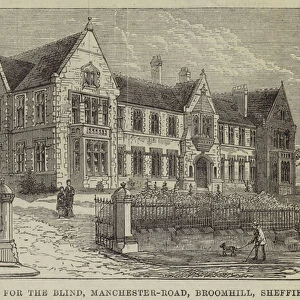 Institution for the Blind, Manchester-Road, Broomhill, Sheffield (engraving)