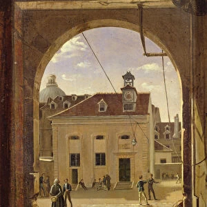 Institution Sainte-Barbe, Rue de Reims, in 1824 (oil on canvas)