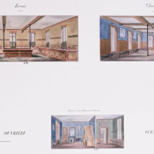 Interior designs for the Napoleon housing development, 58 rue Rochechouart