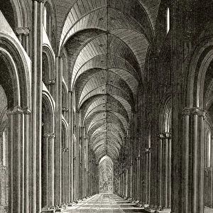 Interior of the Nave of St. Pauls, from London Pictures: Drawn with Pen and Pencil