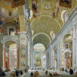 Interior of St. Peters, Rome, c. 1754 (oil on canvas)