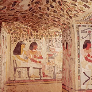 Interior of the Tomb of Sennefer, New Kingdom (photo)
