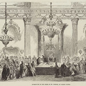 Investiture of the Order of St Patrick, at Dublin Castle (engraving)