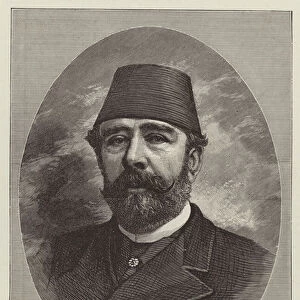 Ismail Pasha, the Ex-Khedive of Egypt (engraving)