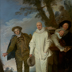 The Italian Comedians, c. 1720 (oil on canvas)