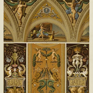 Italian Renaissance, Ceiling and Wall-Painting (colour litho)