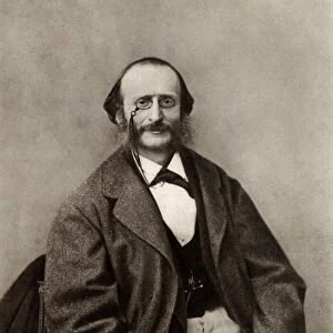 Jacques Offenbach (1819-1880) (b / w photo)