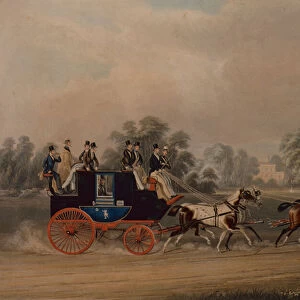 The Jaglione Windsor Coach (coloured engraving)
