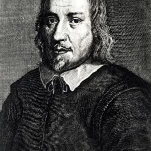 Jakob Bohme (1575-1624) (engraving) (b / w photo)