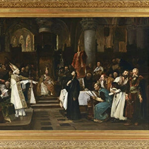 Jan Hus (Council of Constance) - John Hus before Council of Constance, by Brozik