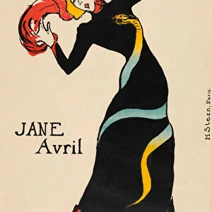 Jane Avril poster by Henri de Toulouse-Lautrec