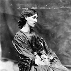 Jane Morris, posed by Dante Gabriel Rossetti, 1865 (albumen print)