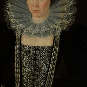 Jane Weston, second wife of Sir Thomas Bisshopp, 1st Bt. c. 1610-10 (oil on canvas)