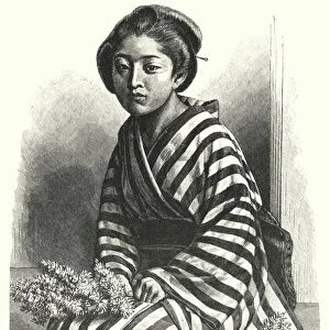 Japanese girl (engraving)