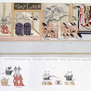Japanese Marriage Customs, c. 1820 (colour litho)
