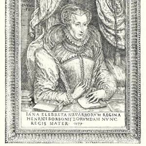 Jeanne d Albret, d apres Marc Duval (engraving)