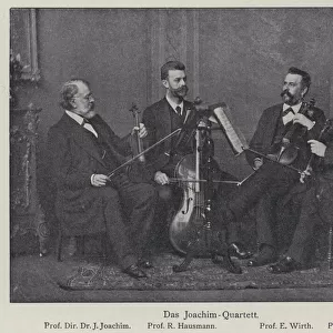 Joachim string quartet, Berlin Philharmonic Orchestra (b / w photo)