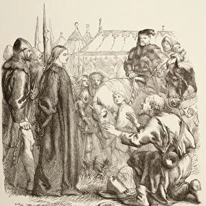 Joan la Pucelle at the Stake, 1890 (litho)
