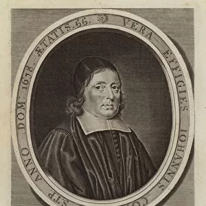John Collinges, English Presbyterian theologian (engraving)