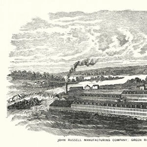 John Russell Manufacturing Company; Green River Works, Massachusetts (engraving)