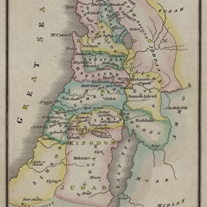 Judah and Israel, illustrating the Books of Kings (coloured engraving)