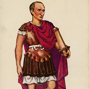 Julius Caesar (colour litho)