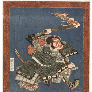 Kabuki actor, Ichikawa Danjuro VII, c. 1815-1820 (woodblock on paper)