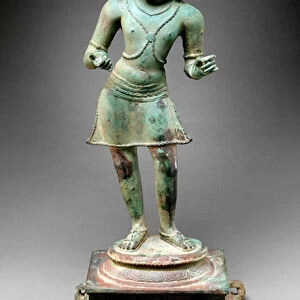 Kannappan, from Tiruverkadu, Chennai, Tamil Nadu, 1011 AD (bronze)