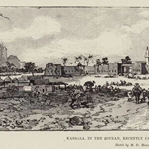 Kassala, in the Soudan, recently captured by the Italians (engraving)