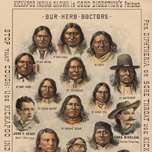 Kickapoo Indian medicine men (chromolitho)
