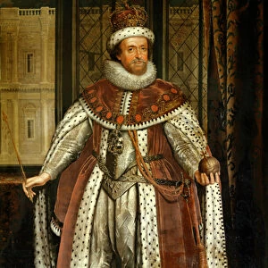 King James I and VI of Scotland (after Paul van Somer)