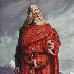 King Robert Bruce, 1274-1329 (colour litho)