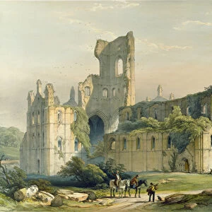 Kirkstall Abbey from the North West, from The Monastic Ruins of Yorkshire